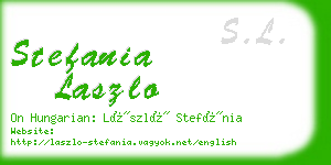 stefania laszlo business card